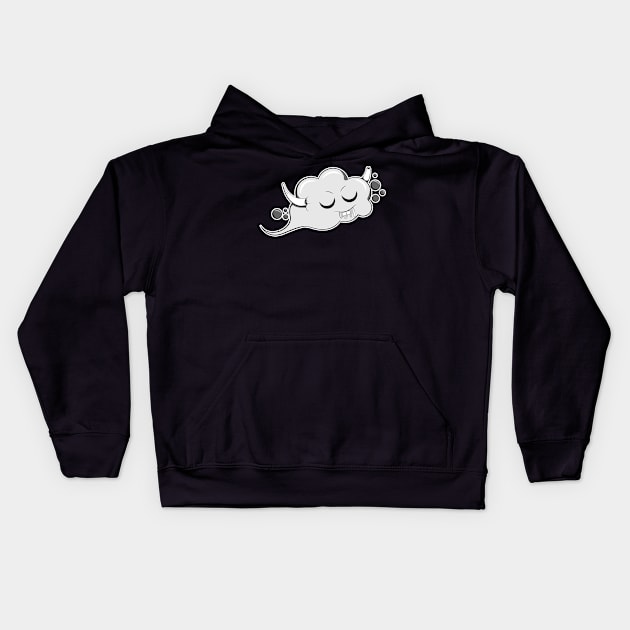 Sleepy Cloud Kids Hoodie by ORTEZ.E@GMAIL.COM